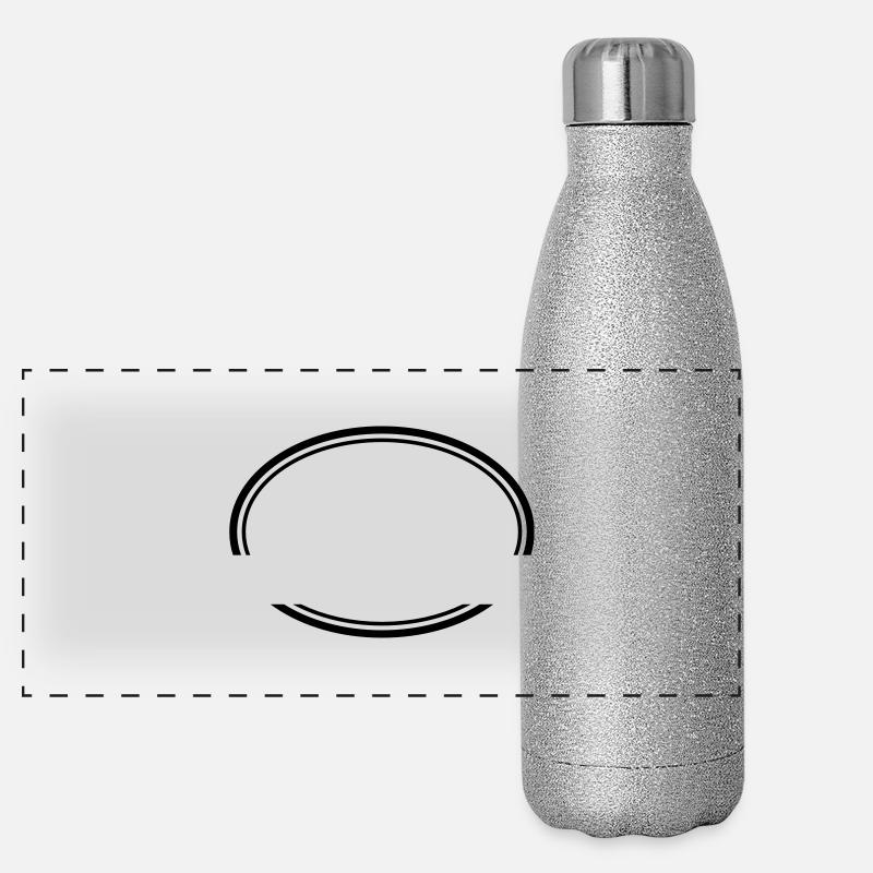 Circuit ouvert Gourde isotherme panoramique pailletée 500 ml