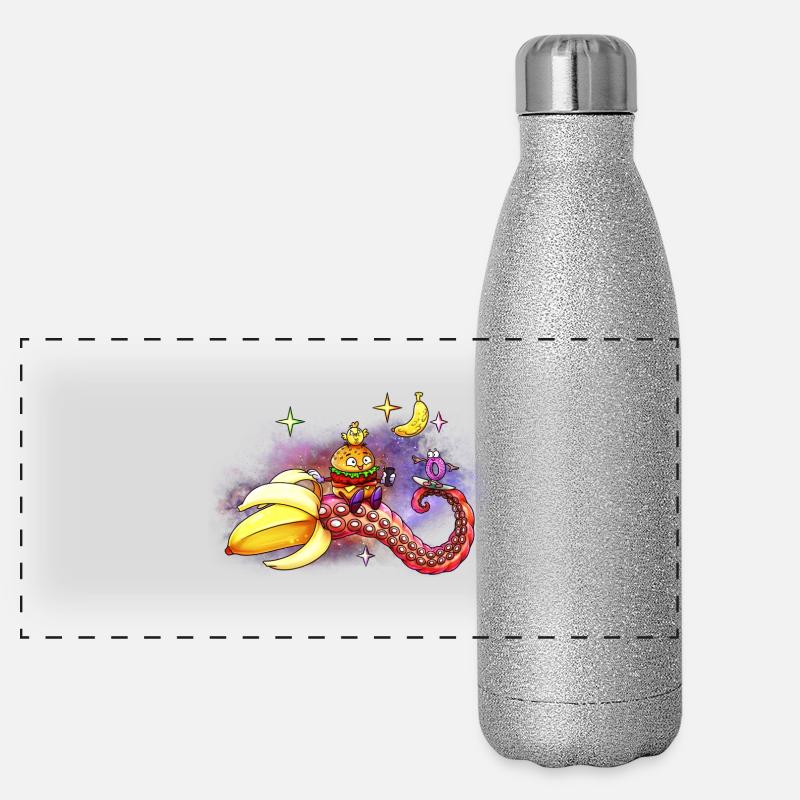 Spacebanana Panorama Glitzer Isolierflasche 500 ml