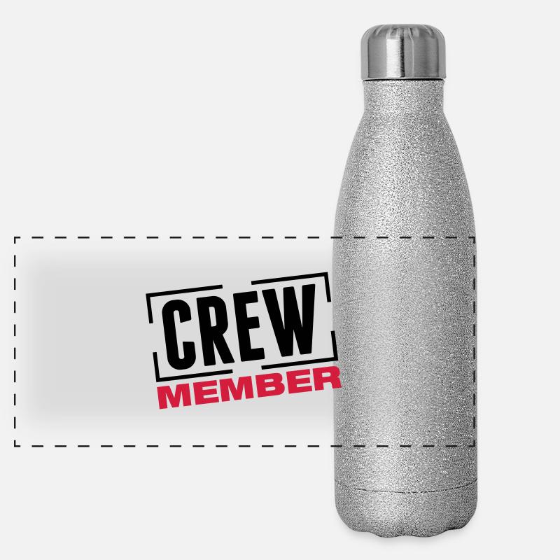 crew_member_design_bs2 Panorama Glitzer Isolierflasche 500 ml