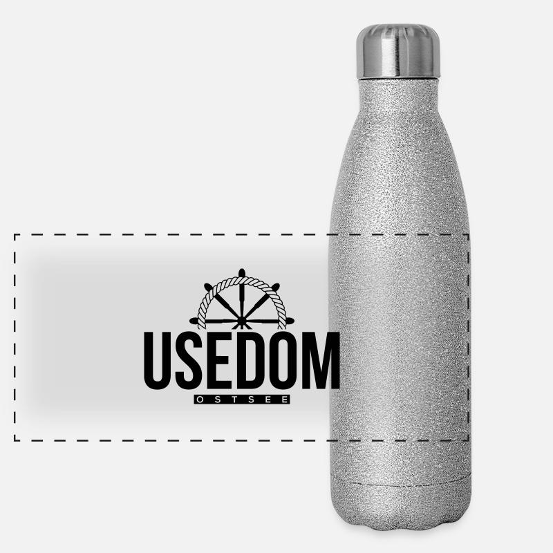 Usedom Panorama Glitzer Isolierflasche 500 ml