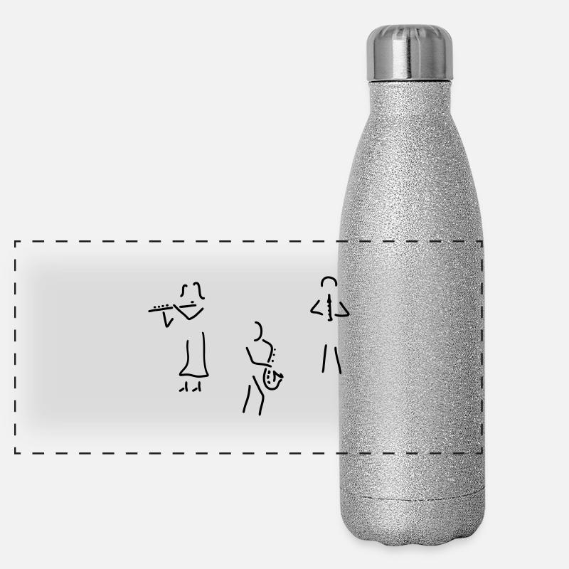 holzbläser Panorama Glitzer Isolierflasche 500 ml