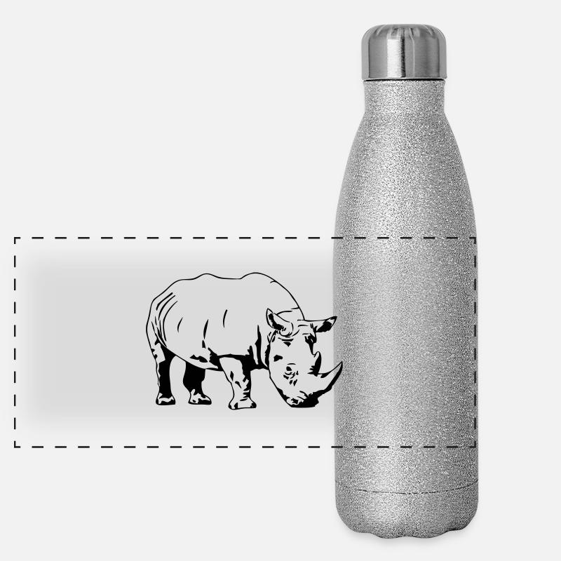 Rhino Gourde isotherme panoramique pailletée 500 ml