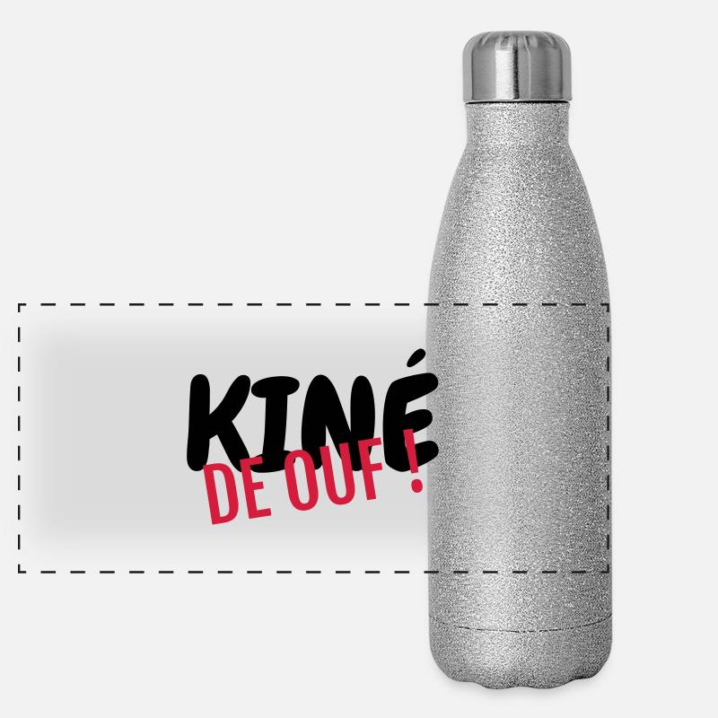 Kinésithérapie / Kiné / Masseur / Docteur Gourde isotherme panoramique pailletée 500 ml
