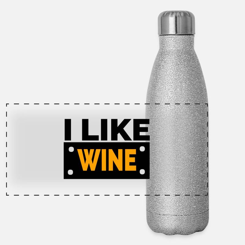 Wein Panorama Glitzer Isolierflasche 500 ml