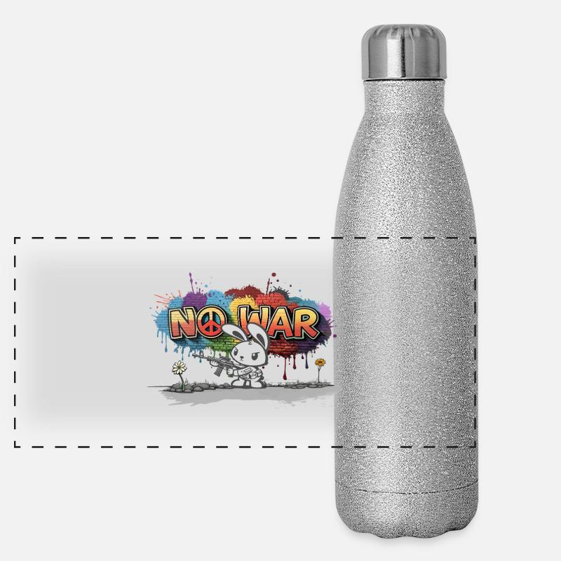 Pas de guerre Gourde isotherme panoramique pailletée 500 ml