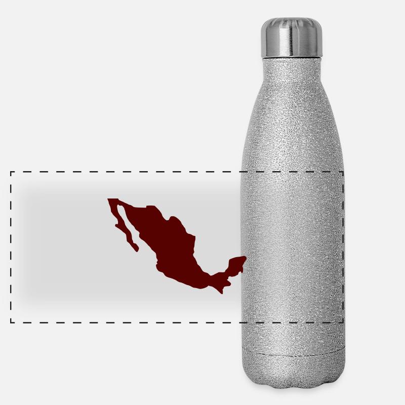 Mexiko Panorama Glitzer Isolierflasche 500 ml
