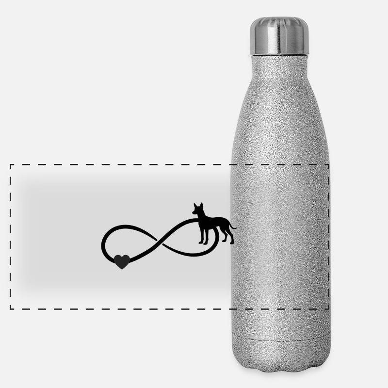 Xoloitzcuintle Infinity Gourde isotherme panoramique pailletée 500 ml