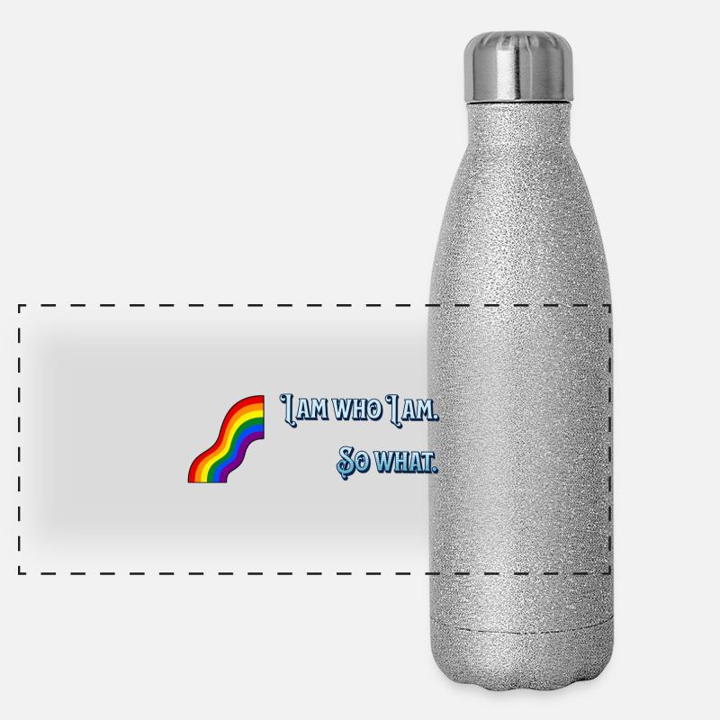 Ich bin Panorama Glitzer Isolierflasche 500 ml