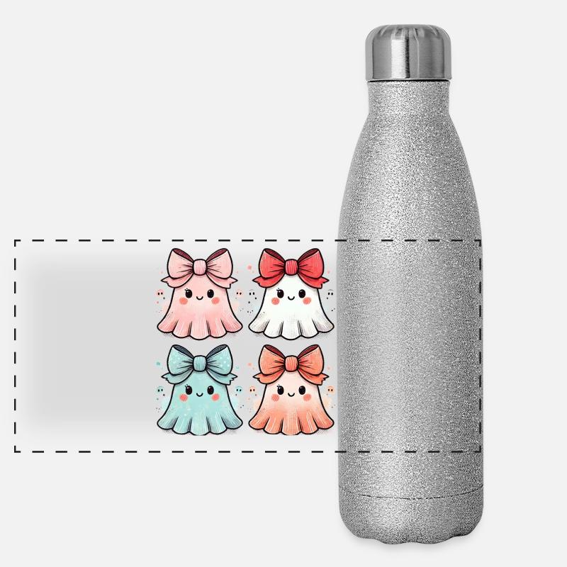 Geister Panorama Glitzer Isolierflasche 500 ml
