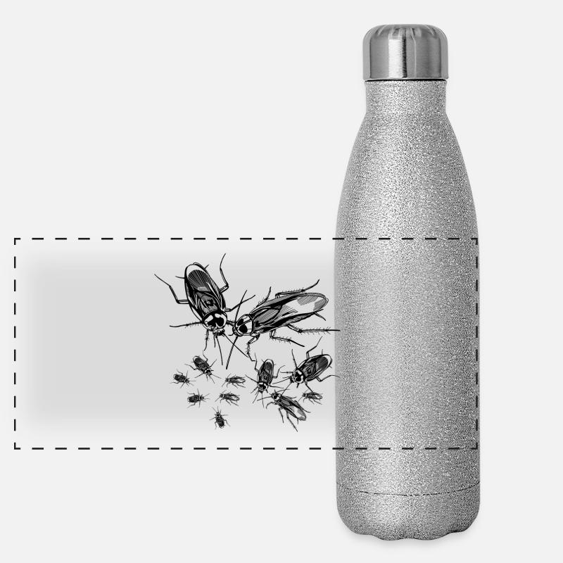 cafards Gourde isotherme panoramique pailletée 500 ml