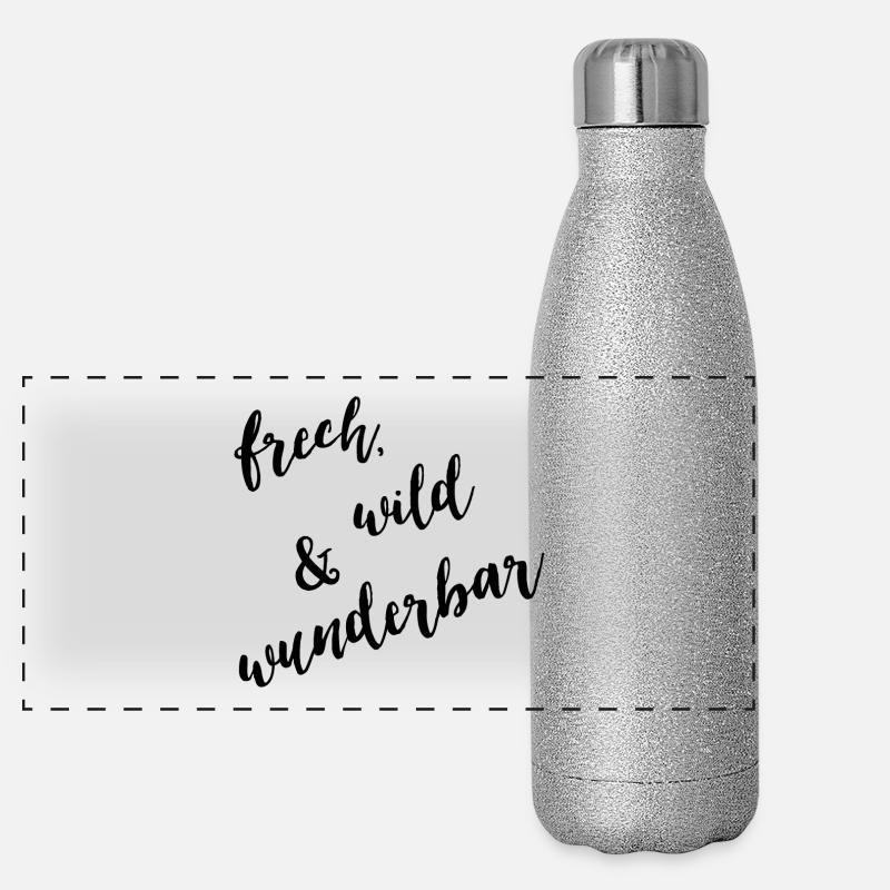 Frech, wild & wunderbar Panorama Glitzer Isolierflasche 500 ml