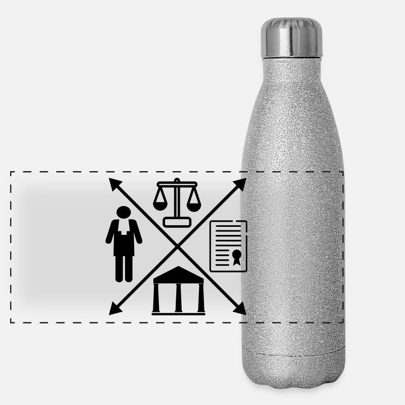 Jurist Panorama Glitzer Isolierflasche 500 ml