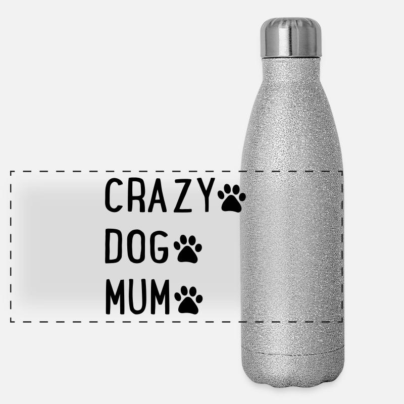 Hunde Mama Panorama Glitzer Isolierflasche 500 ml