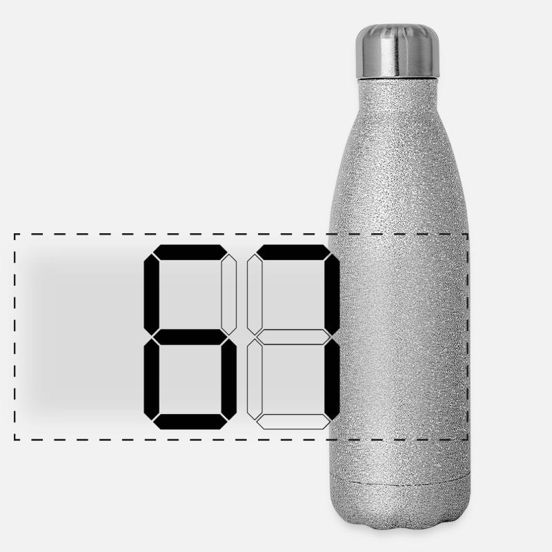 NUMBER 67 Six Seven Memes Gift Digital Panoramic Glitter Thermal Bottle 500 ml