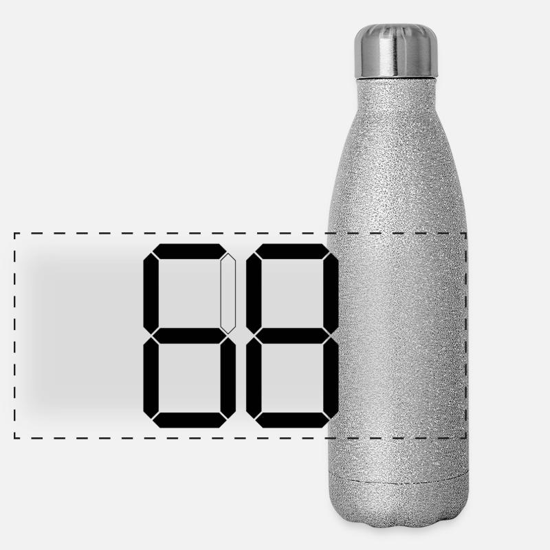 NUMBER 68 Sixty-Eight Gift Digital Panoramic Glitter Thermal Bottle 500 ml