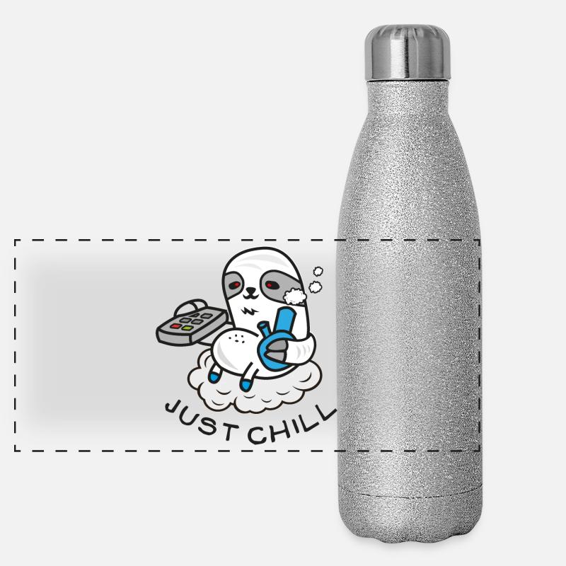 Sloth Sloth Sloth - Dessin BD - Bong Gourde isotherme panoramique pailletée 500 ml