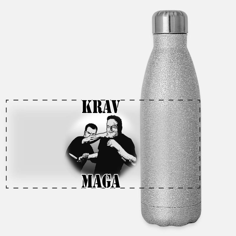 Krav Maga knife defense Panoramic Glitter Thermal Bottle 500 ml