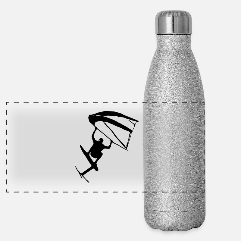 Trendy Wingfoil Style Panoramic Glitter Thermal Bottle 500 ml