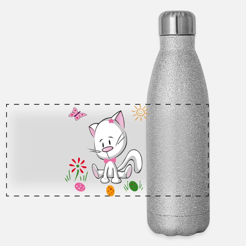 Ostereier Osterfest Panorama Glitzer Isolierflasche 500 ml