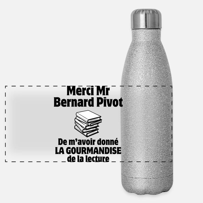 lecture, dictée, orthographe Gourde isotherme panoramique pailletée 500 ml