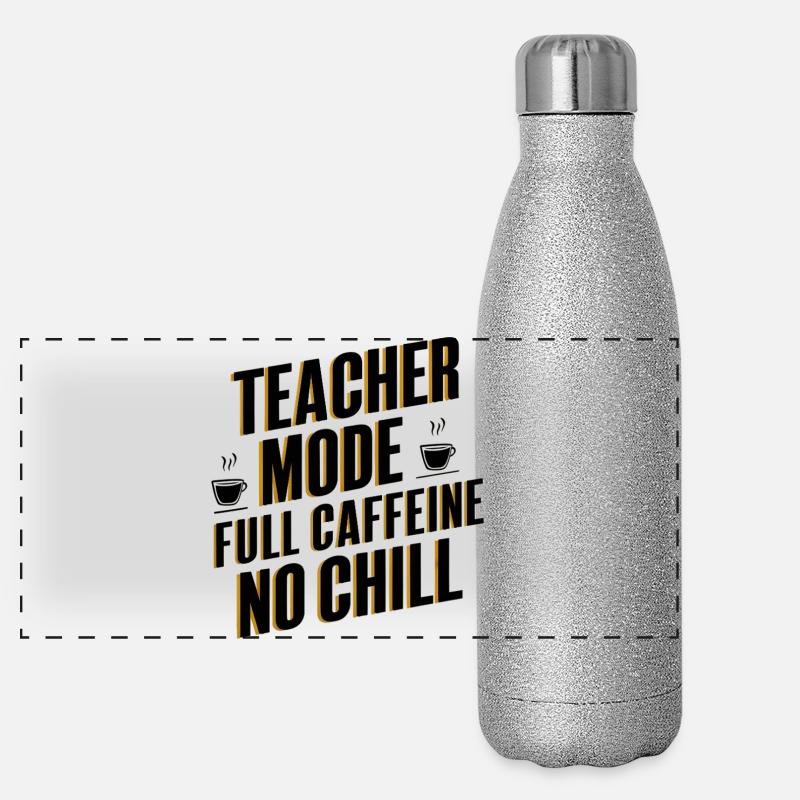 Mode enseignant Full Caffeine Gourde isotherme panoramique pailletée 500 ml