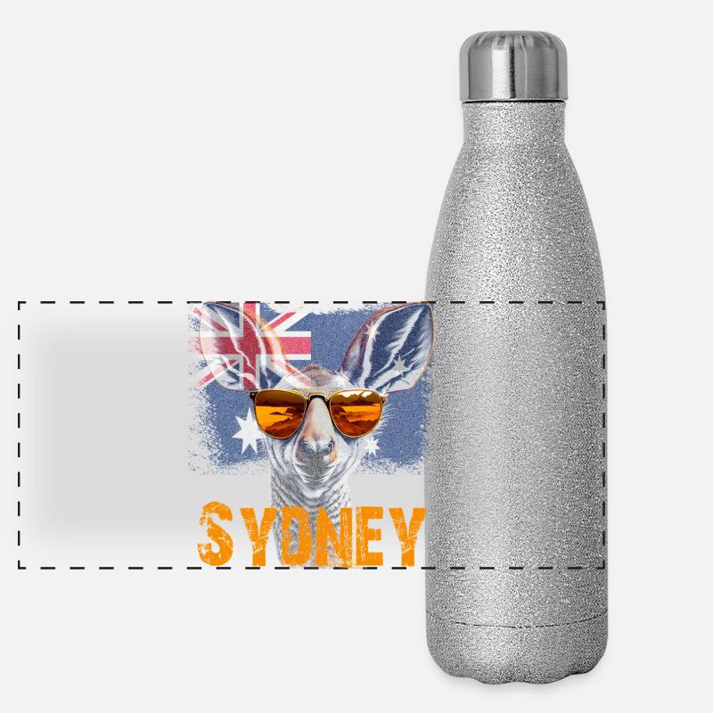 Sydney Roo Panorama Glitzer Isolierflasche 500 ml