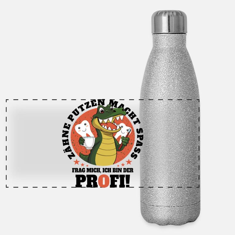 Hygiène dentaire crocodile Gourde isotherme panoramique pailletée 500 ml