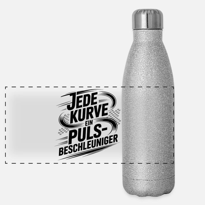 Every curve is a pulse accelerator Panoramic Glitter Thermal Bottle 500 ml