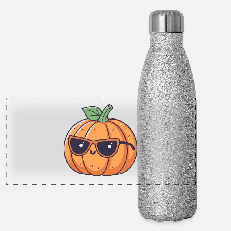 Pumpa chic glasögon Glittrig termosflaska av rostfritt stål