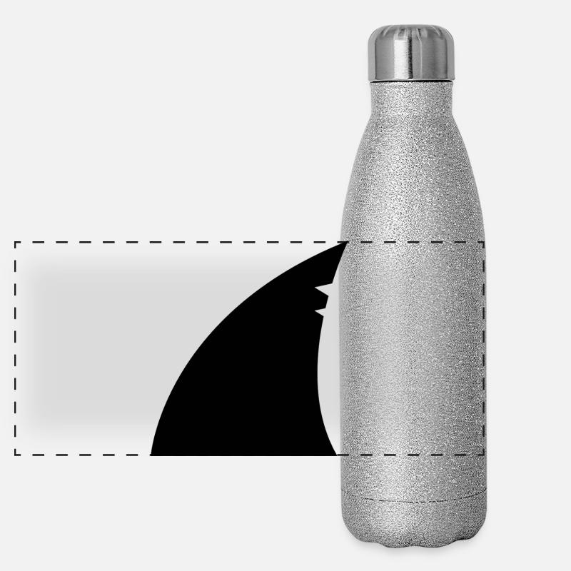 Aileron de requin Gourde isotherme panoramique pailletée 500 ml