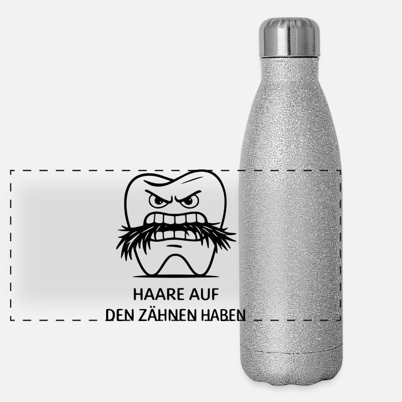 Hair on the teeth have idiom Panoramic Glitter Thermal Bottle 500 ml