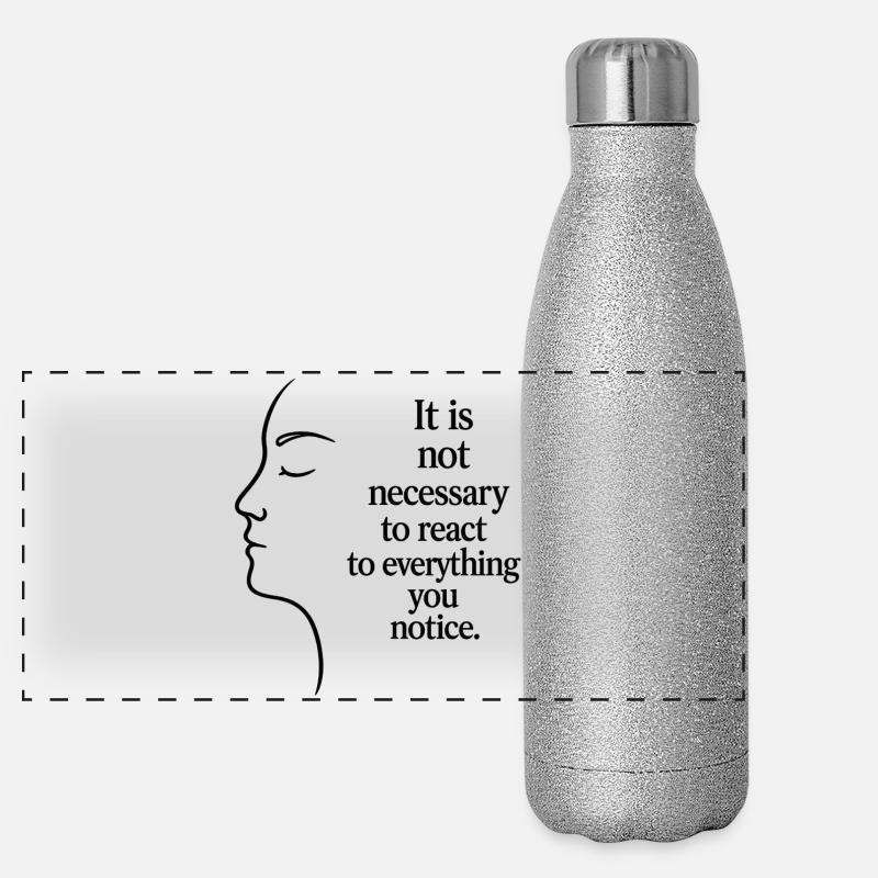 Observation without reaction Panoramic Glitter Thermal Bottle 500 ml
