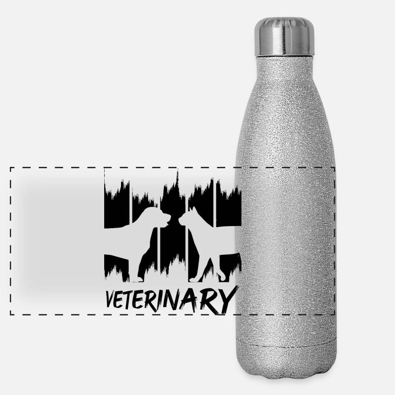 Veterinär Panorama Glitzer Isolierflasche 500 ml