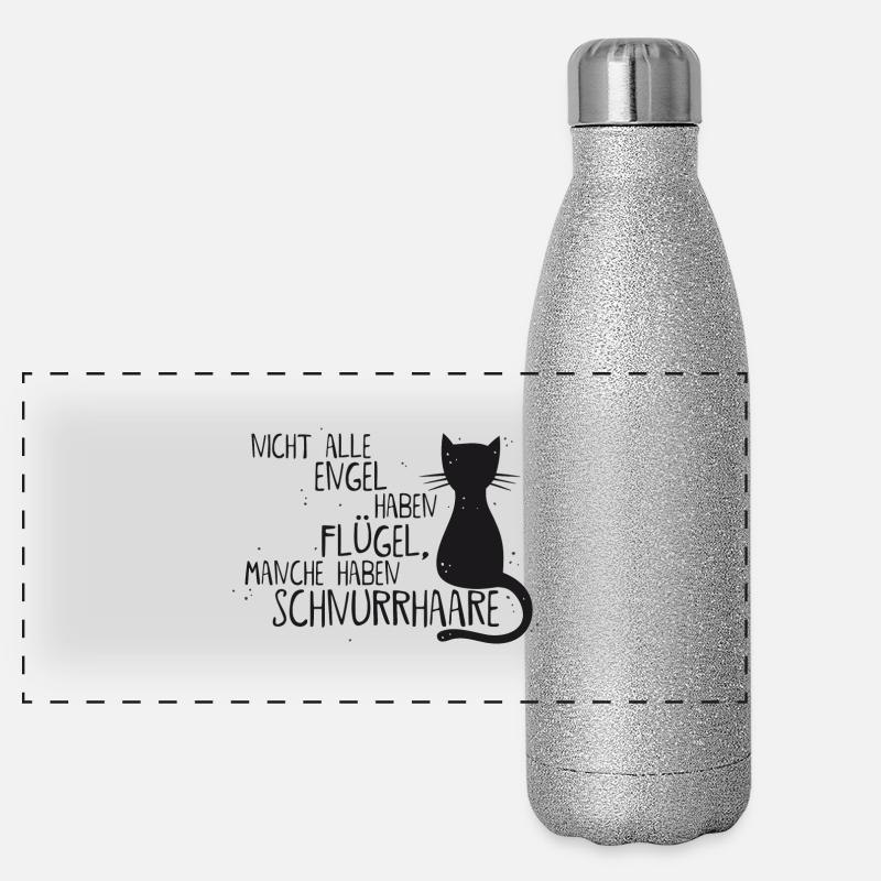 KATZE = ENGEL Panorama Glitzer Isolierflasche 500 ml
