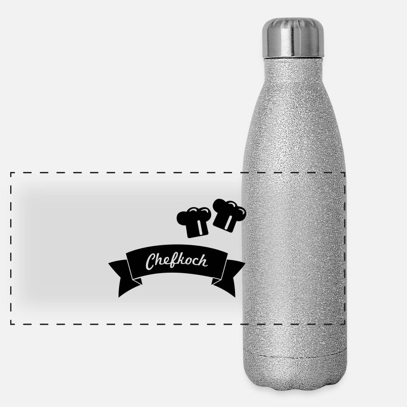 Cuisinier Gourde isotherme panoramique pailletée 500 ml