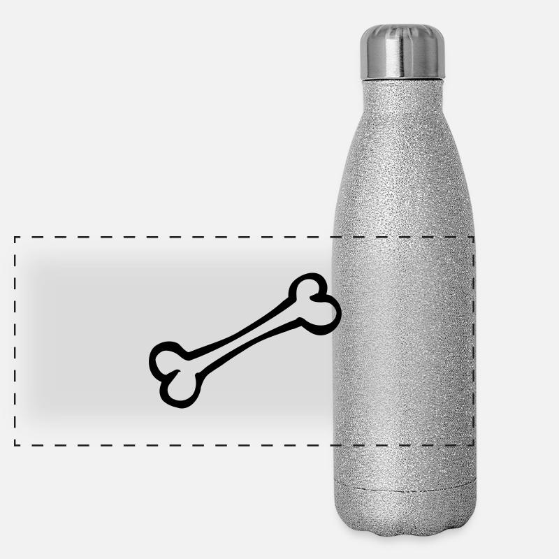 bone_r1 Panorama Glitzer Isolierflasche 500 ml