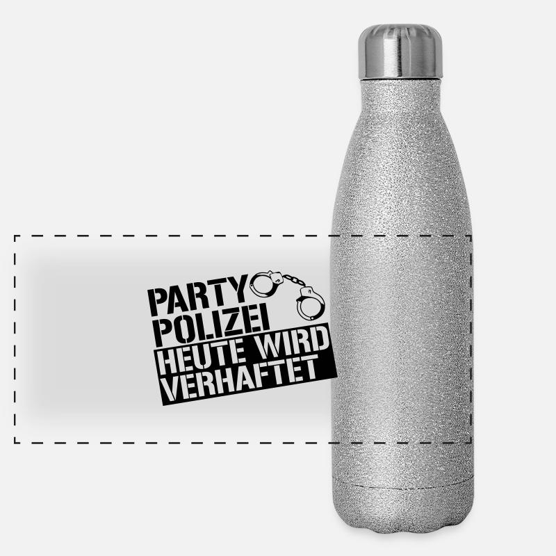 police de la Partie arrêté aujourd'hui Gourde isotherme panoramique pailletée 500 ml