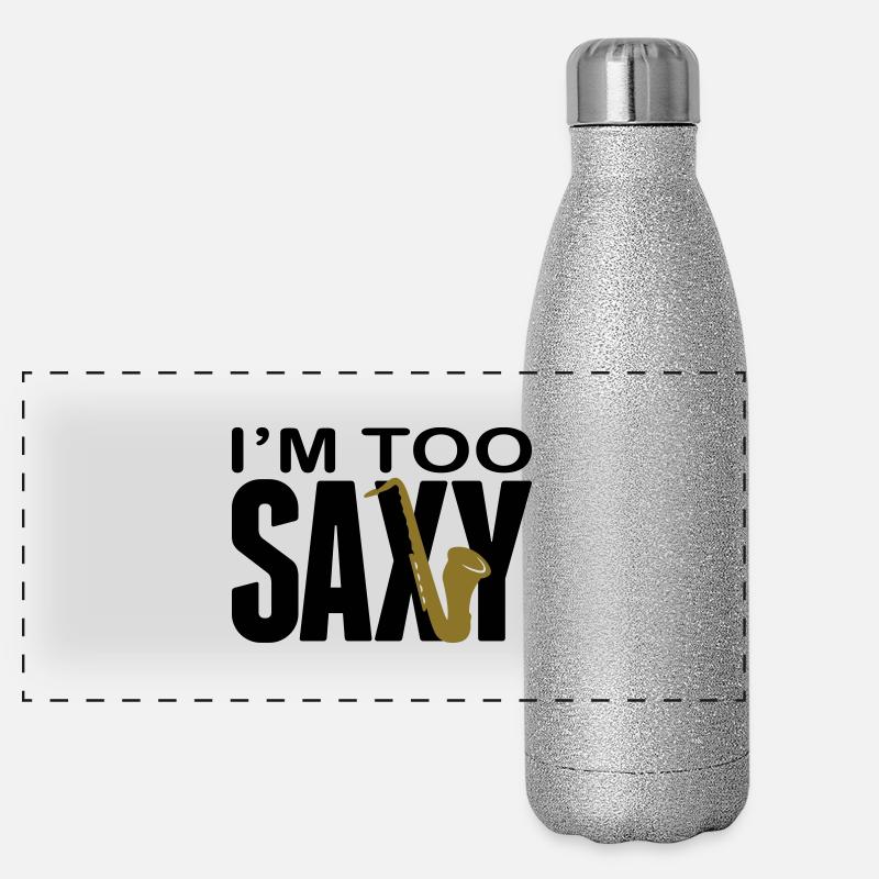 I'm too Saxy Gourde isotherme panoramique pailletée 500 ml