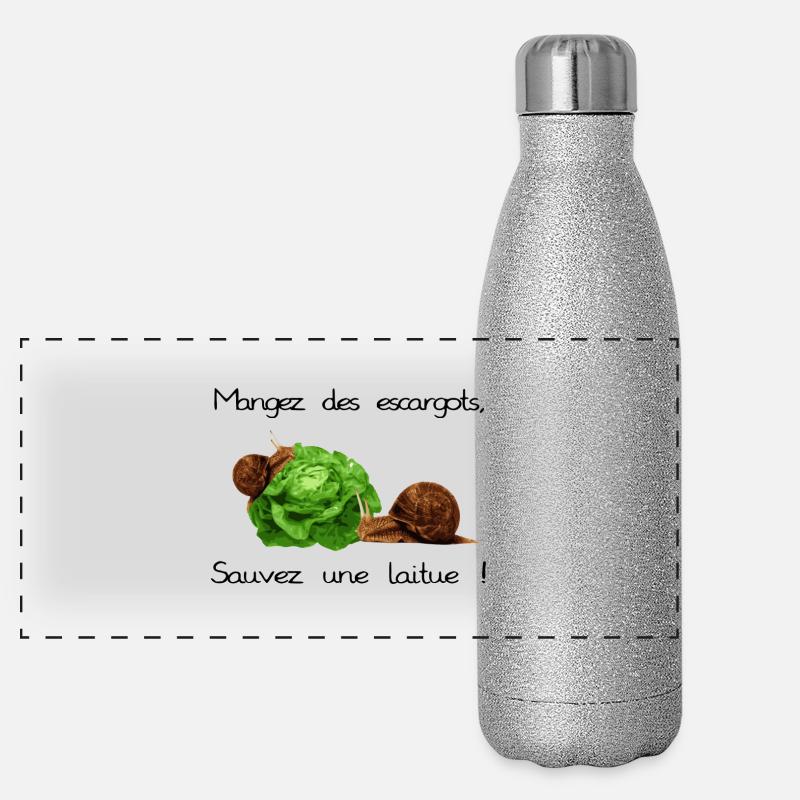 Snails Panorama Glitzer Isolierflasche 500 ml