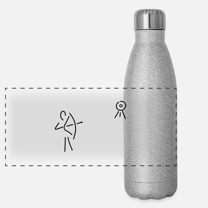 schütze schießt Panorama Glitzer Isolierflasche 500 ml
