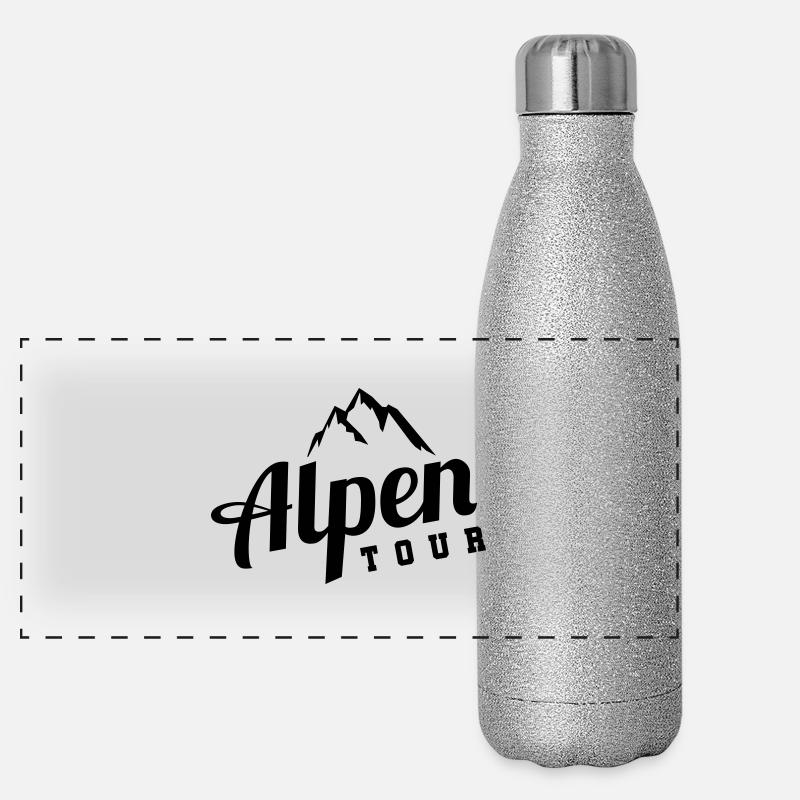 alpen tour Panorama Glitzer Isolierflasche 500 ml