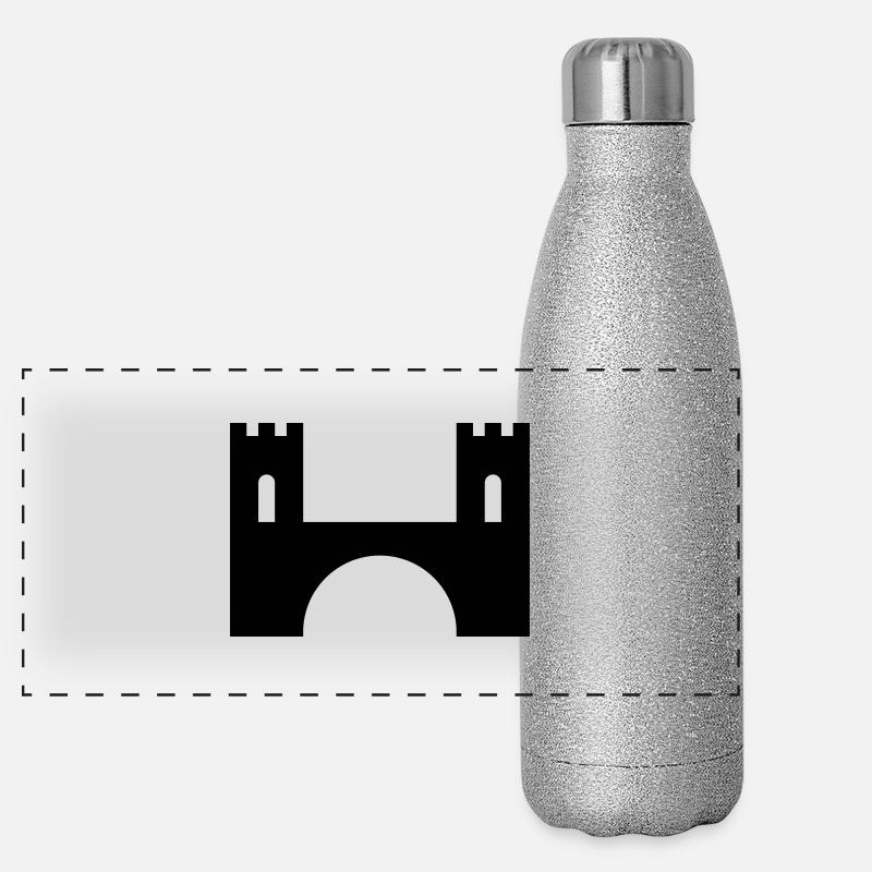 Brücke Panorama Glitzer Isolierflasche 500 ml