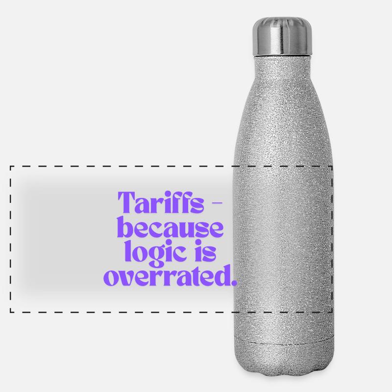 Zölle – weil Logik überbewertet wird! Panorama Glitzer Isolierflasche 500 ml