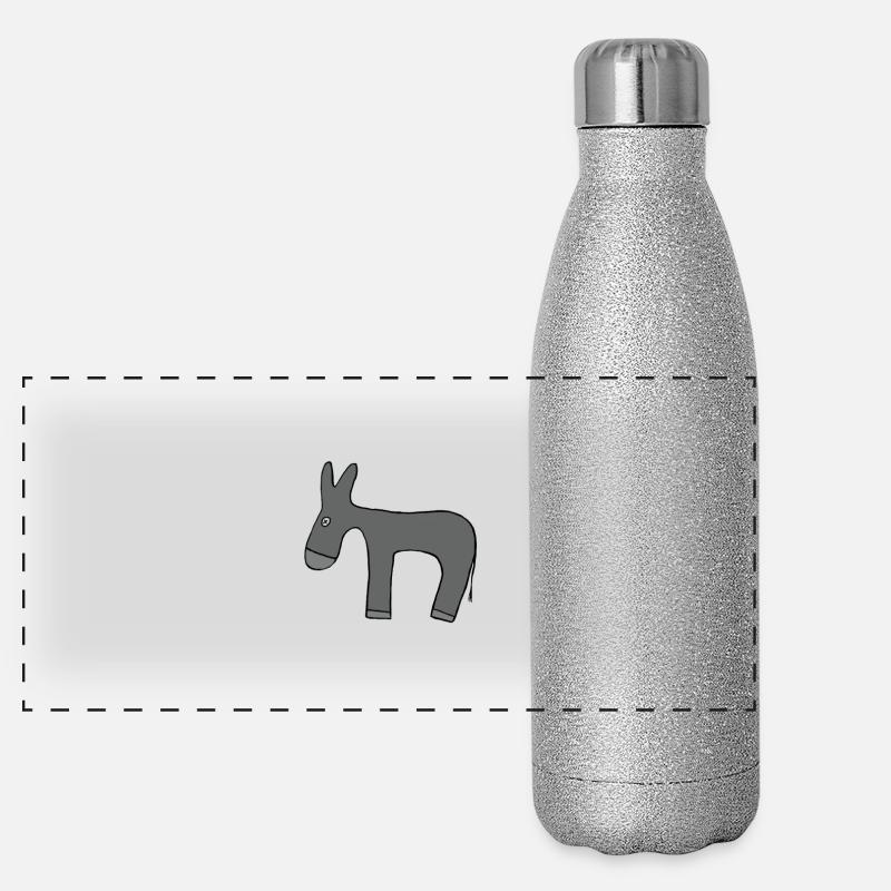 âne Gourde isotherme panoramique pailletée 500 ml