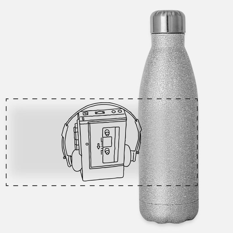 WALKMAN cassette recorder Panoramic Glitter Thermal Bottle 500 ml