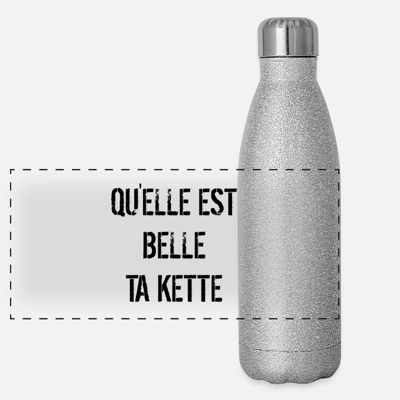 Ta kette Gourde isotherme panoramique pailletée 500 ml