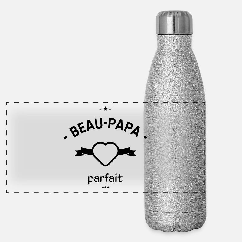 Beau papa parfait Gourde isotherme panoramique pailletée 500 ml