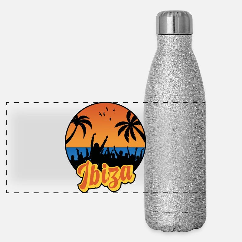 Ibiza Gourde isotherme panoramique pailletée 500 ml