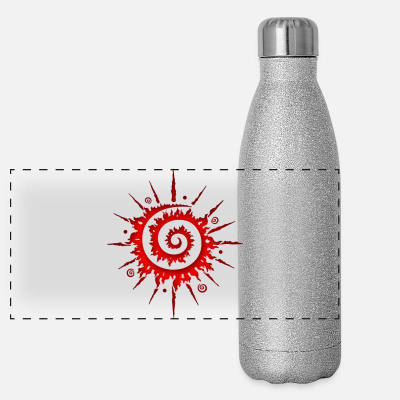 Sun Fire Wheel Summer Midsummer Panoramic Glitter Thermal Bottle 500 ml