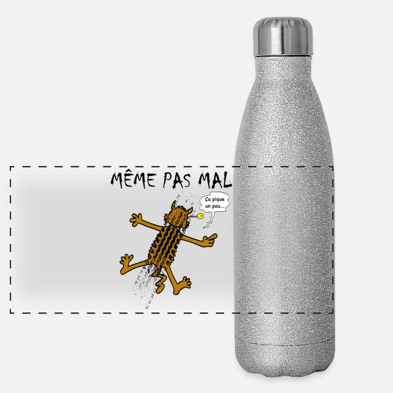 Même pas mal ! Gourde isotherme panoramique pailletée 500 ml